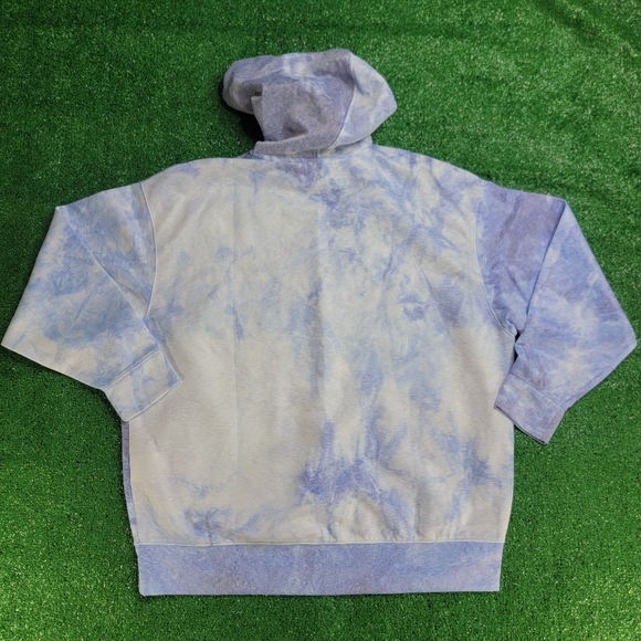 Nike Icon Clash Women's Pullover Dri-Fit Tie Die Hoodie Size Large White Purple - Picture 9 of 9